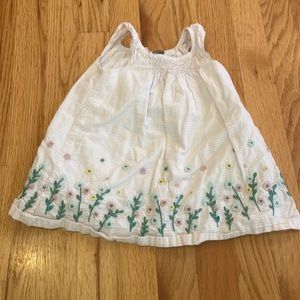 Baby gap spring cotton dress floral / stripes